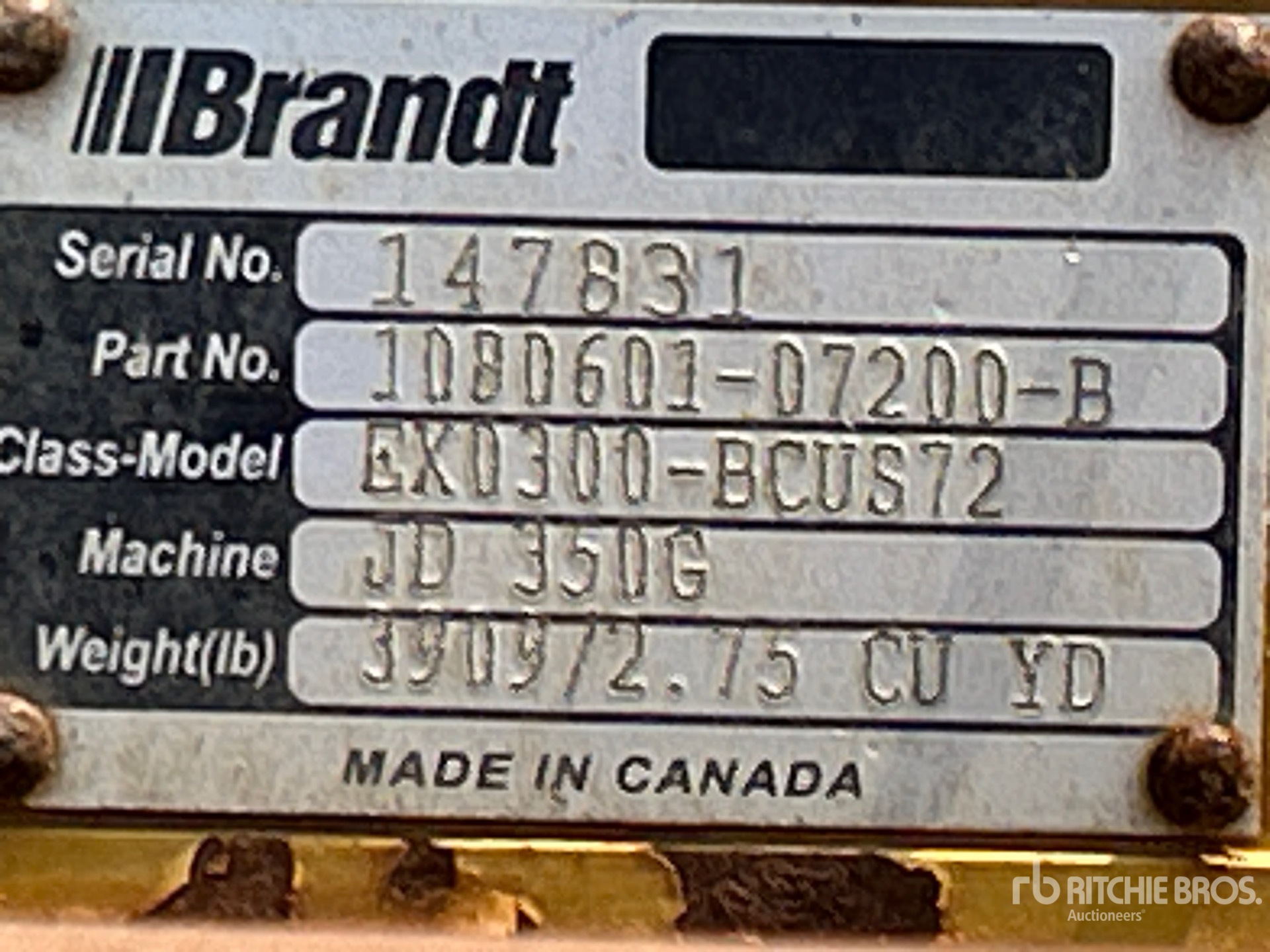 Brandt 72 in 2.75 cyd Q/C Cleanup - Fi ...
