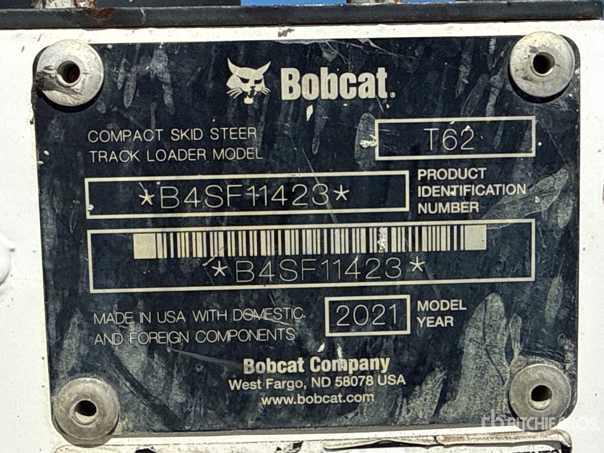 2021 Bobcat T62