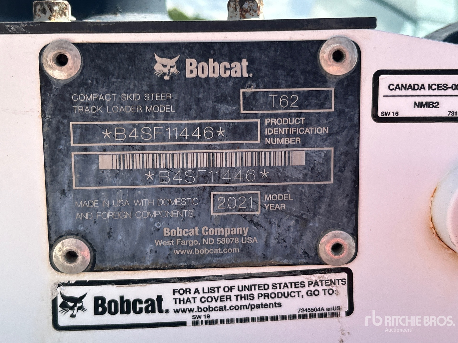 2021 Bobcat T62