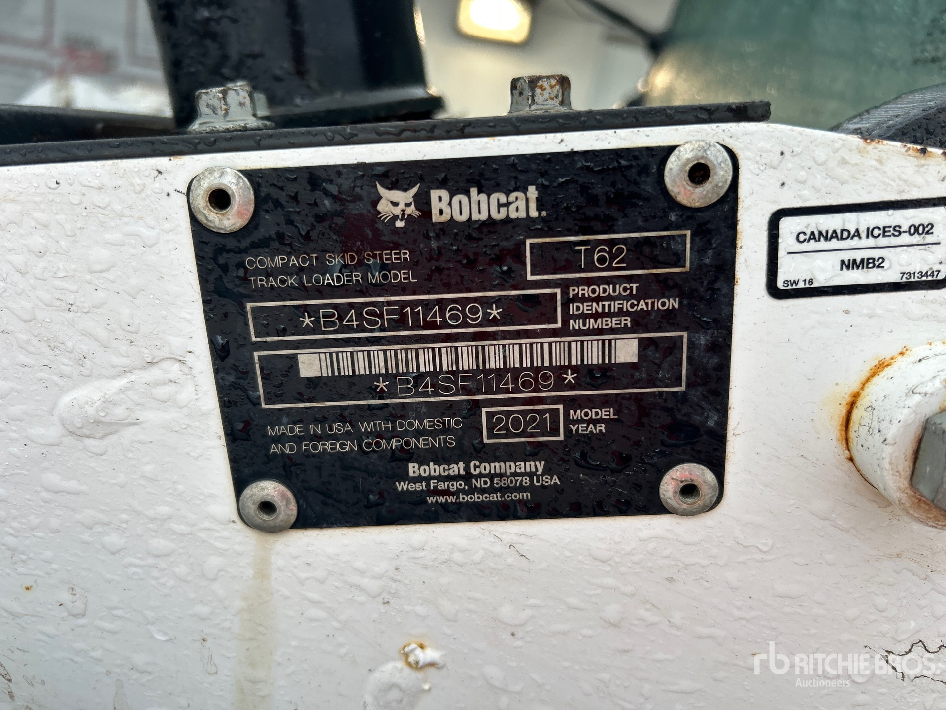 2021 Bobcat T62