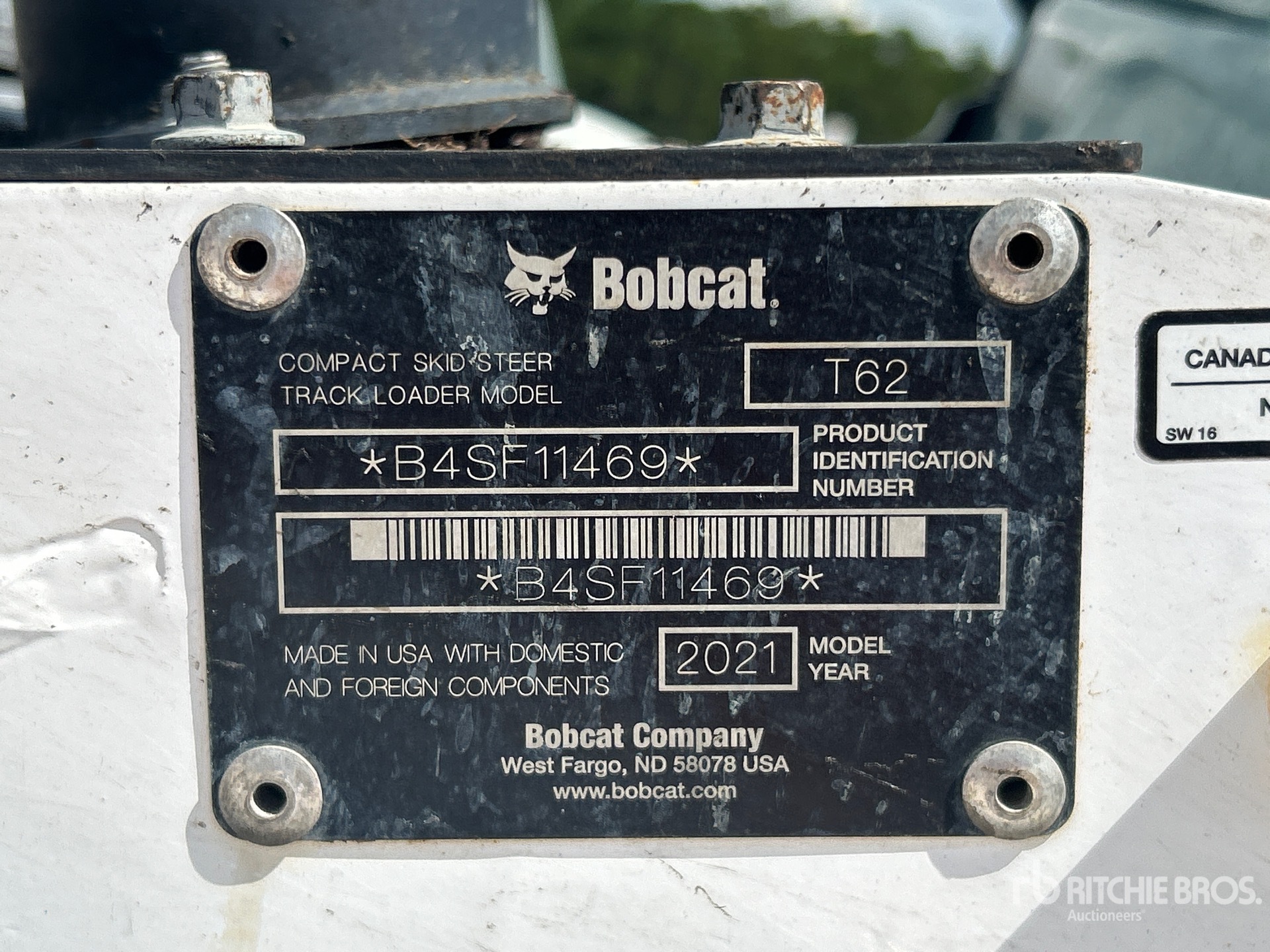 2021 Bobcat T62
