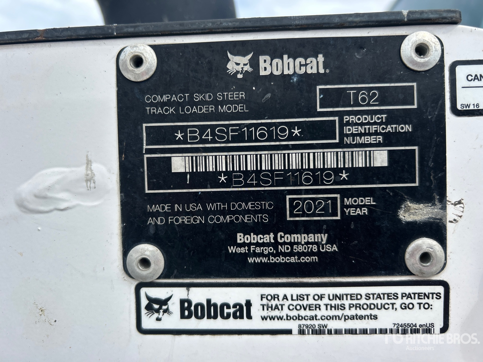2021 Bobcat T62