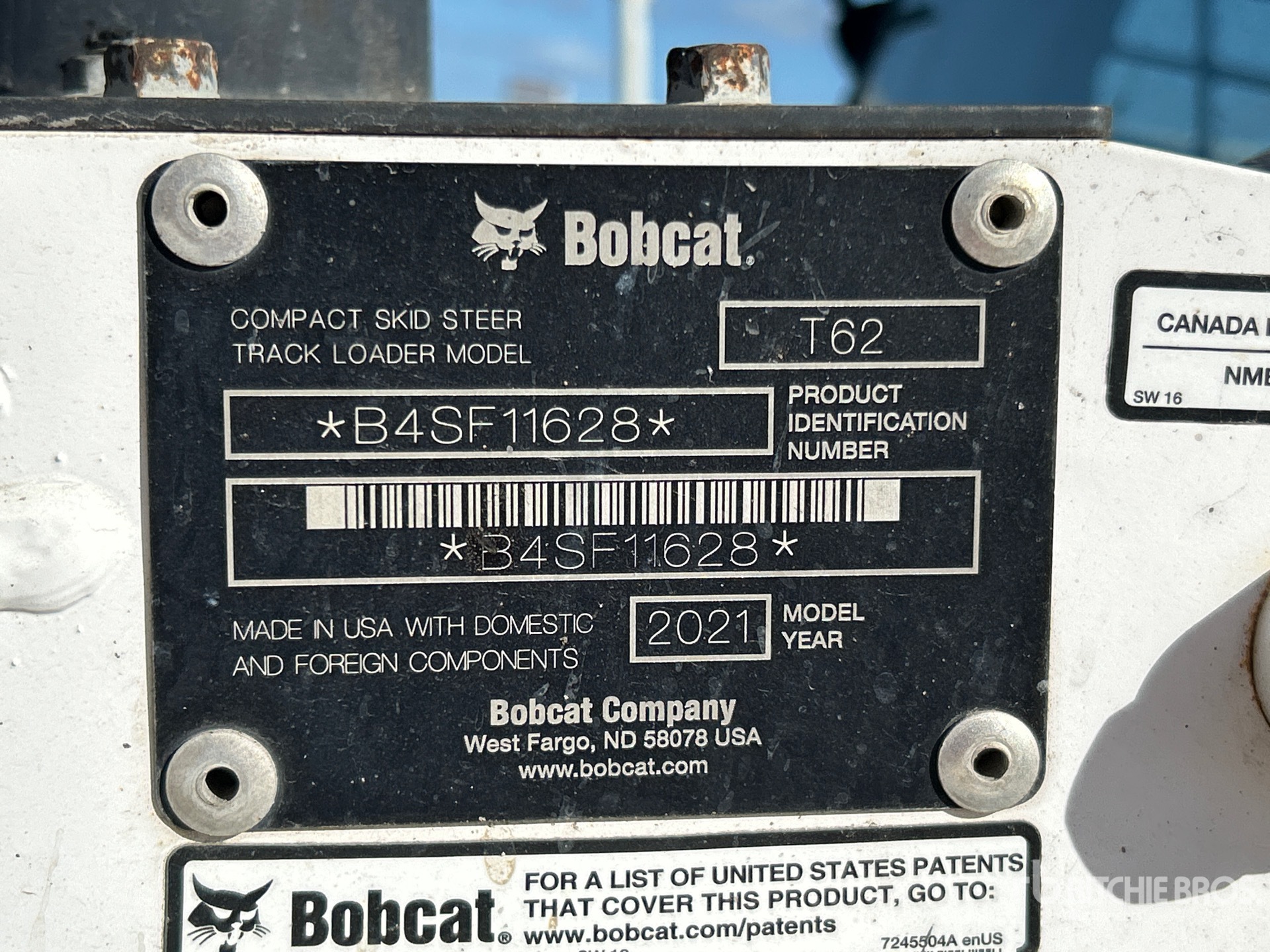 2021 Bobcat T62