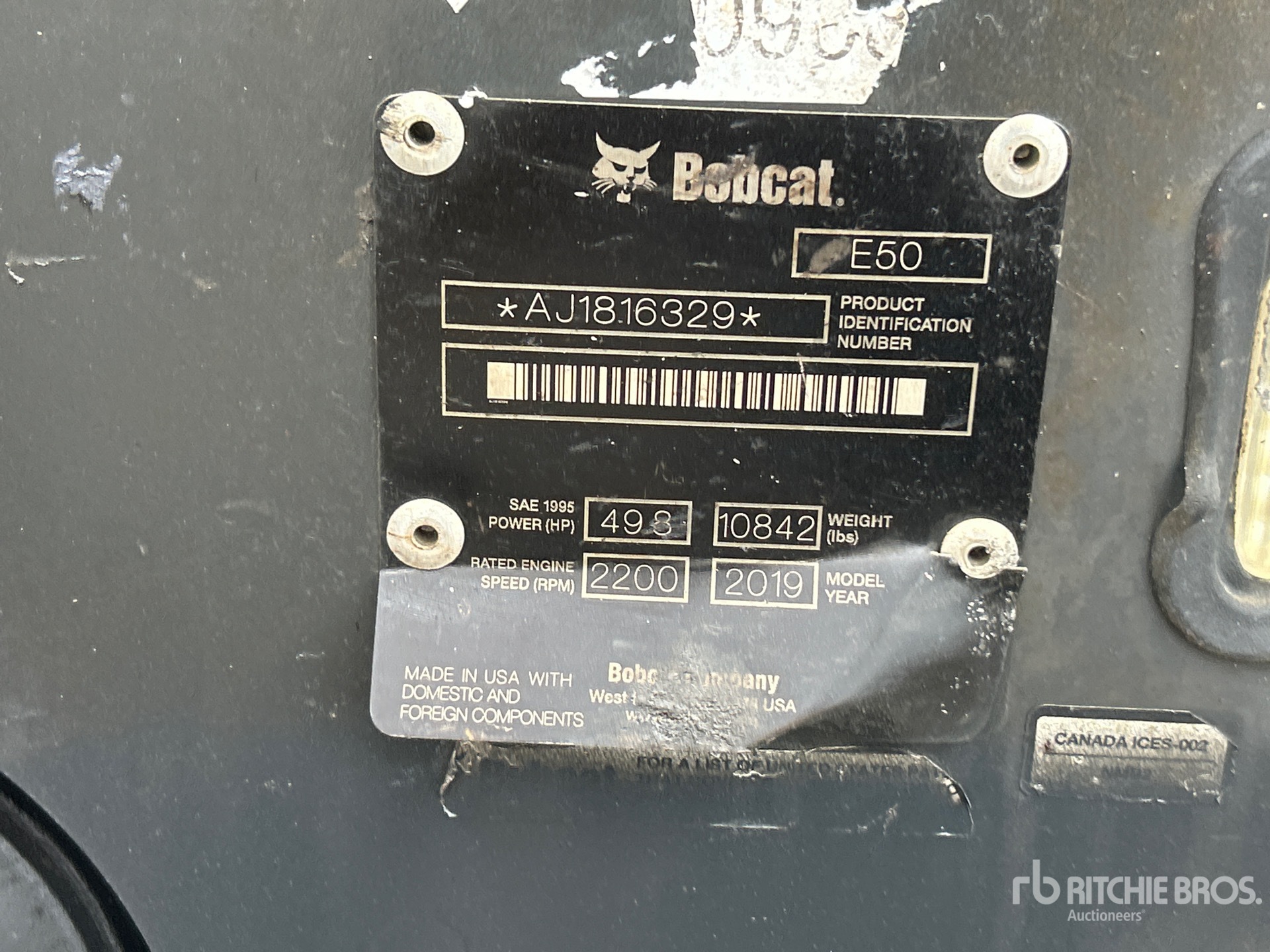 2019 Bobcat E50