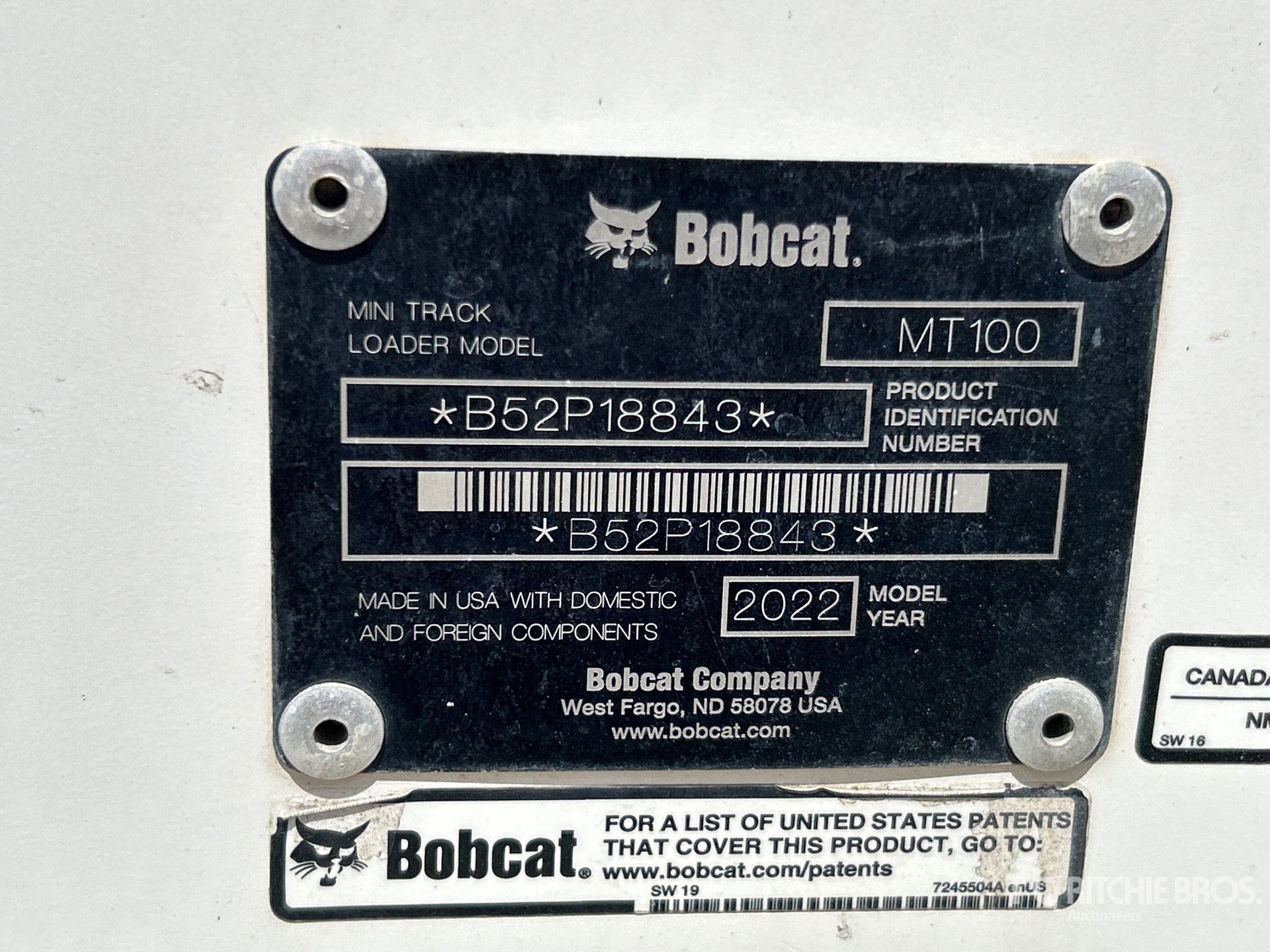2022 Bobcat MT100