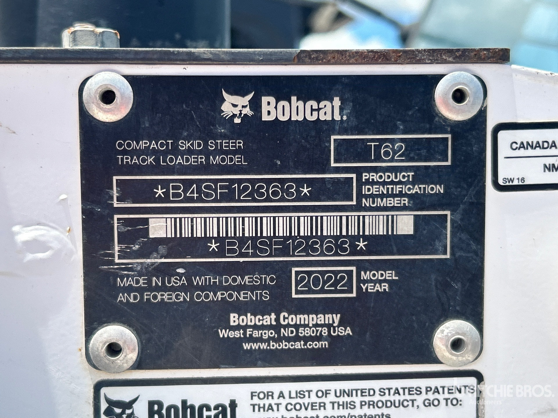 2022 Bobcat T62