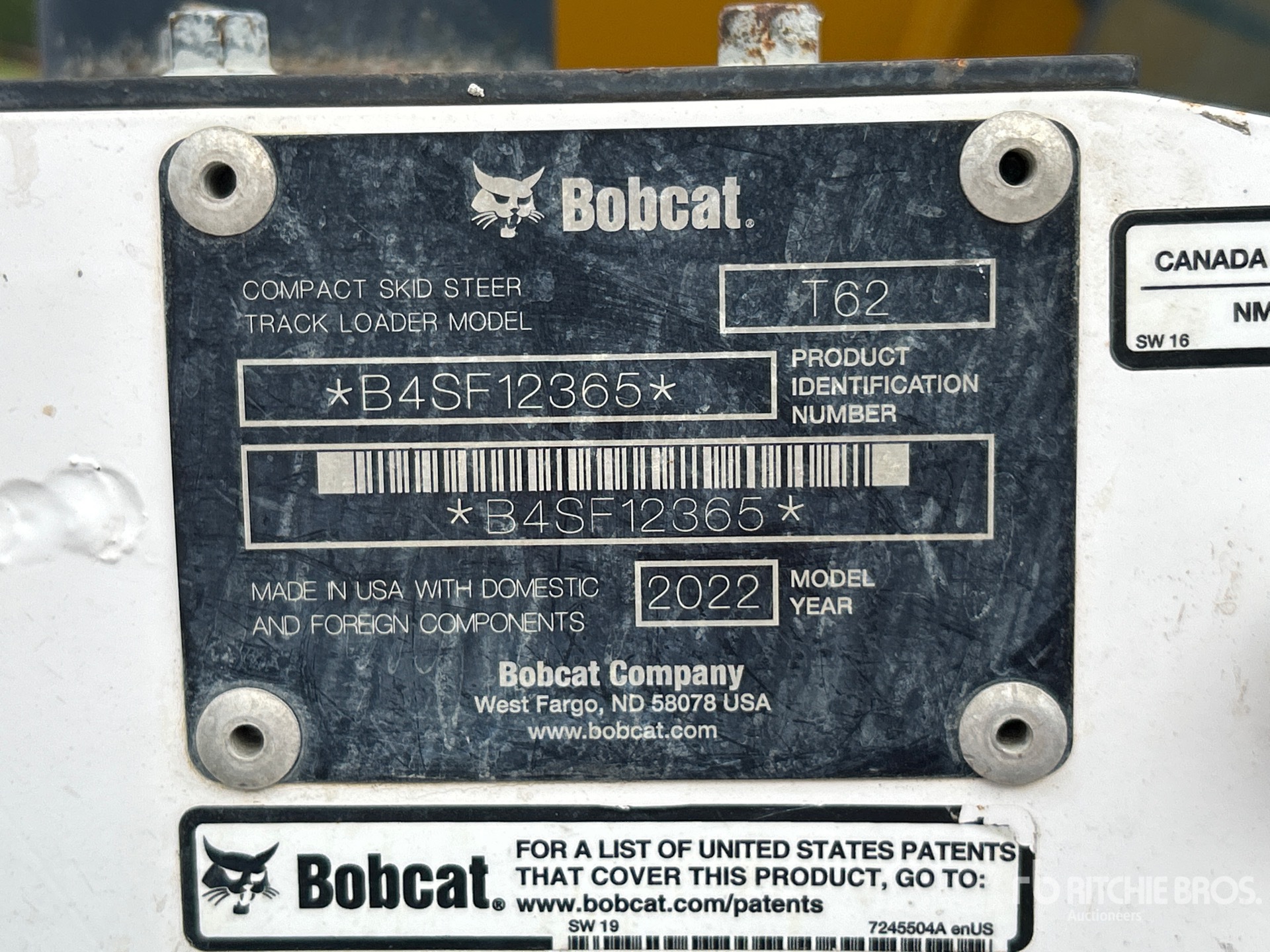 2022 Bobcat T62