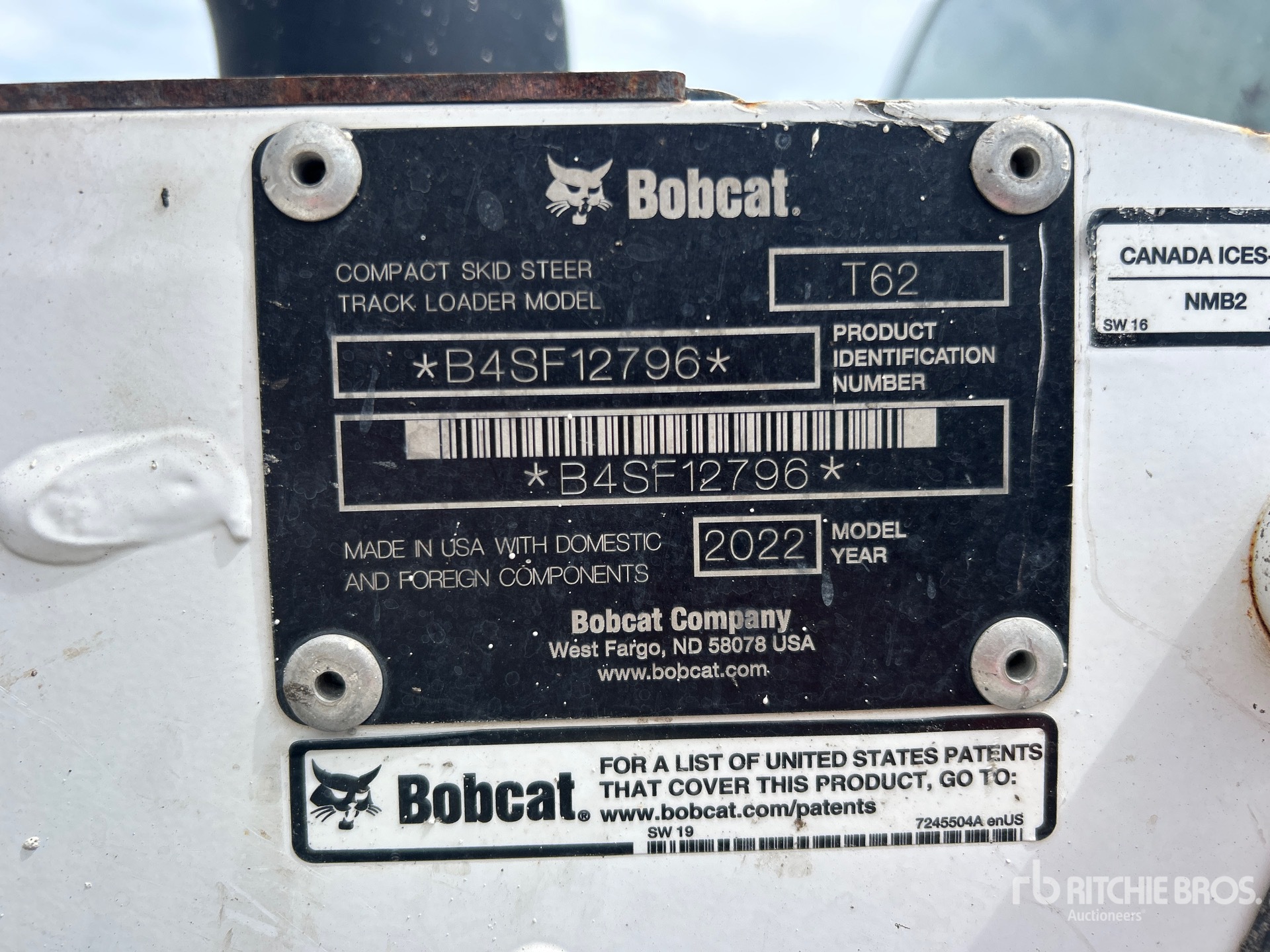 2022 Bobcat T62