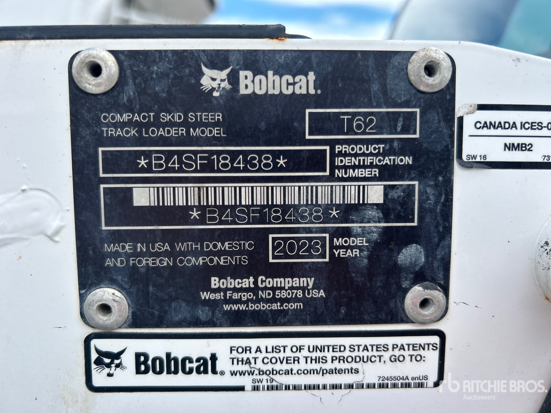 2023 Bobcat T62