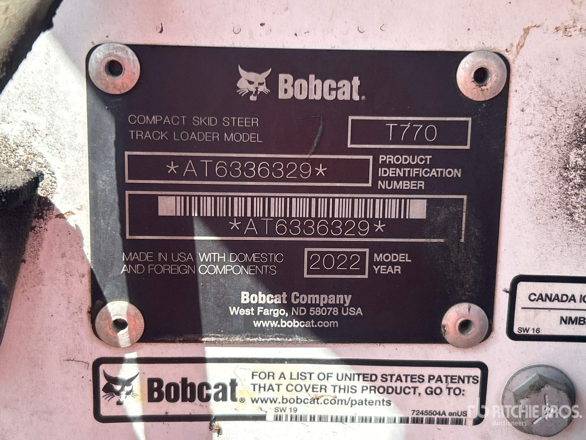 2022 Bobcat T770