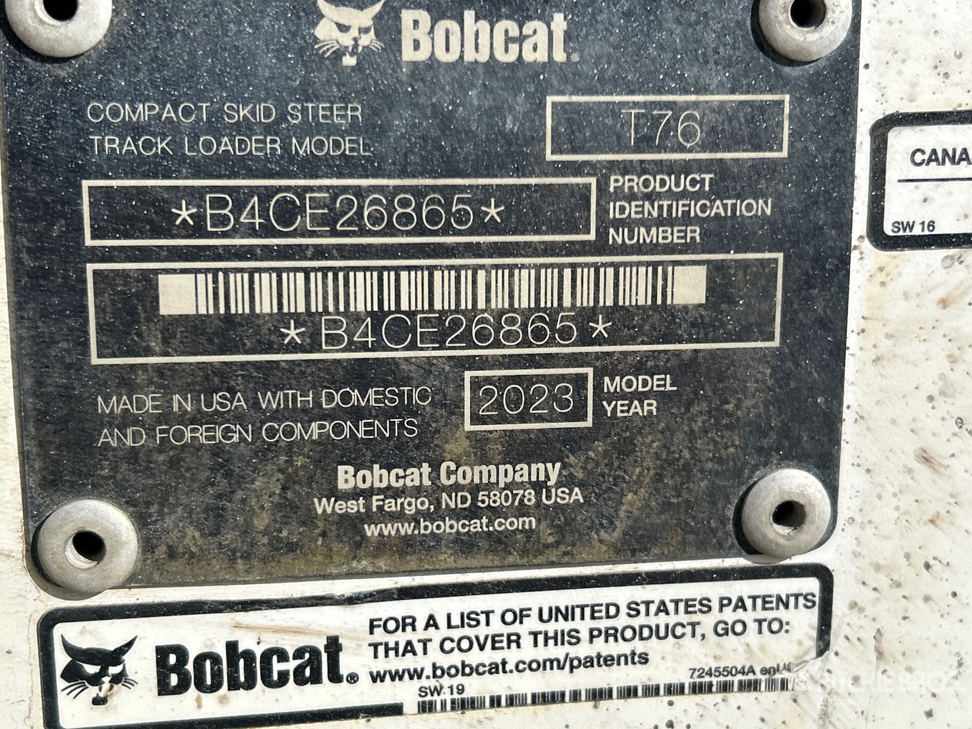 2023 Bobcat T76