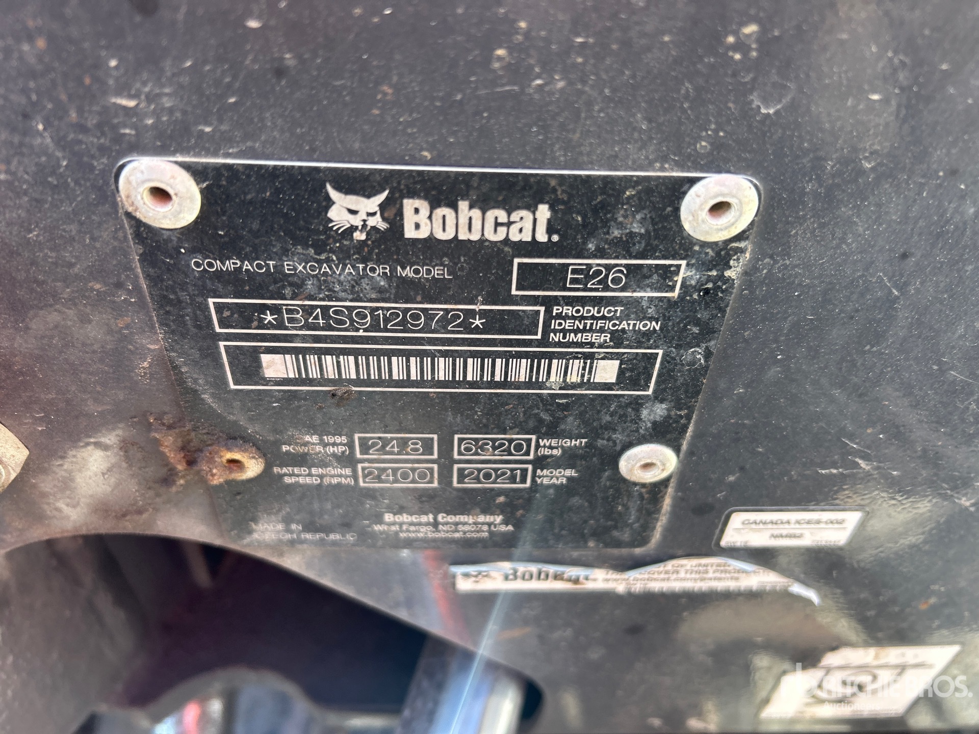 2021 Bobcat E26