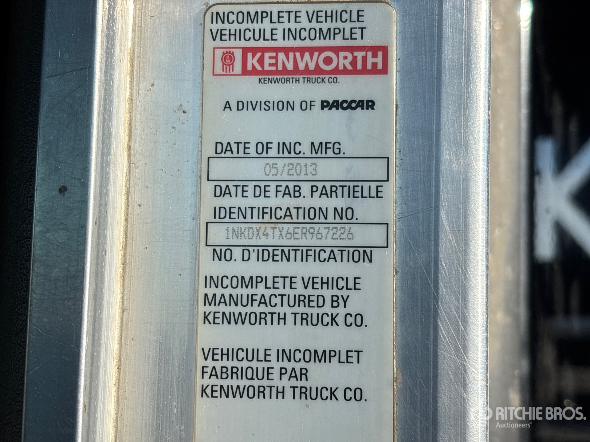 2014 Kenworth T800