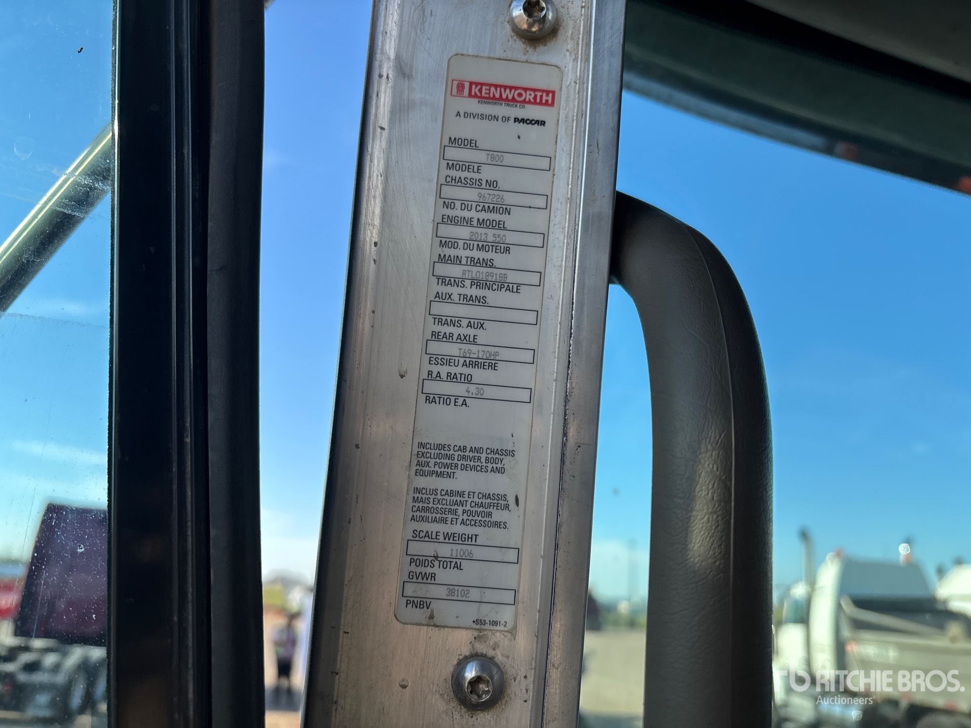 2014 Kenworth T800