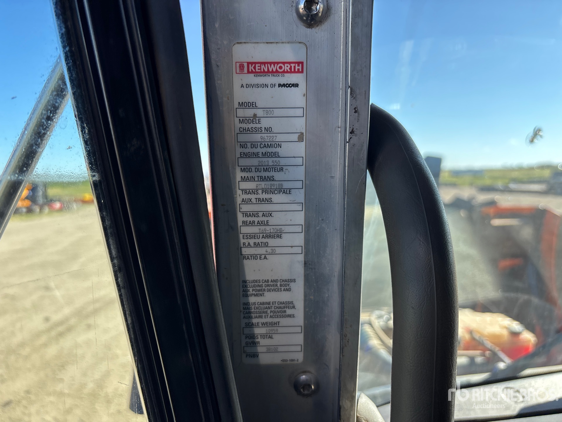 2014 Kenworth T800