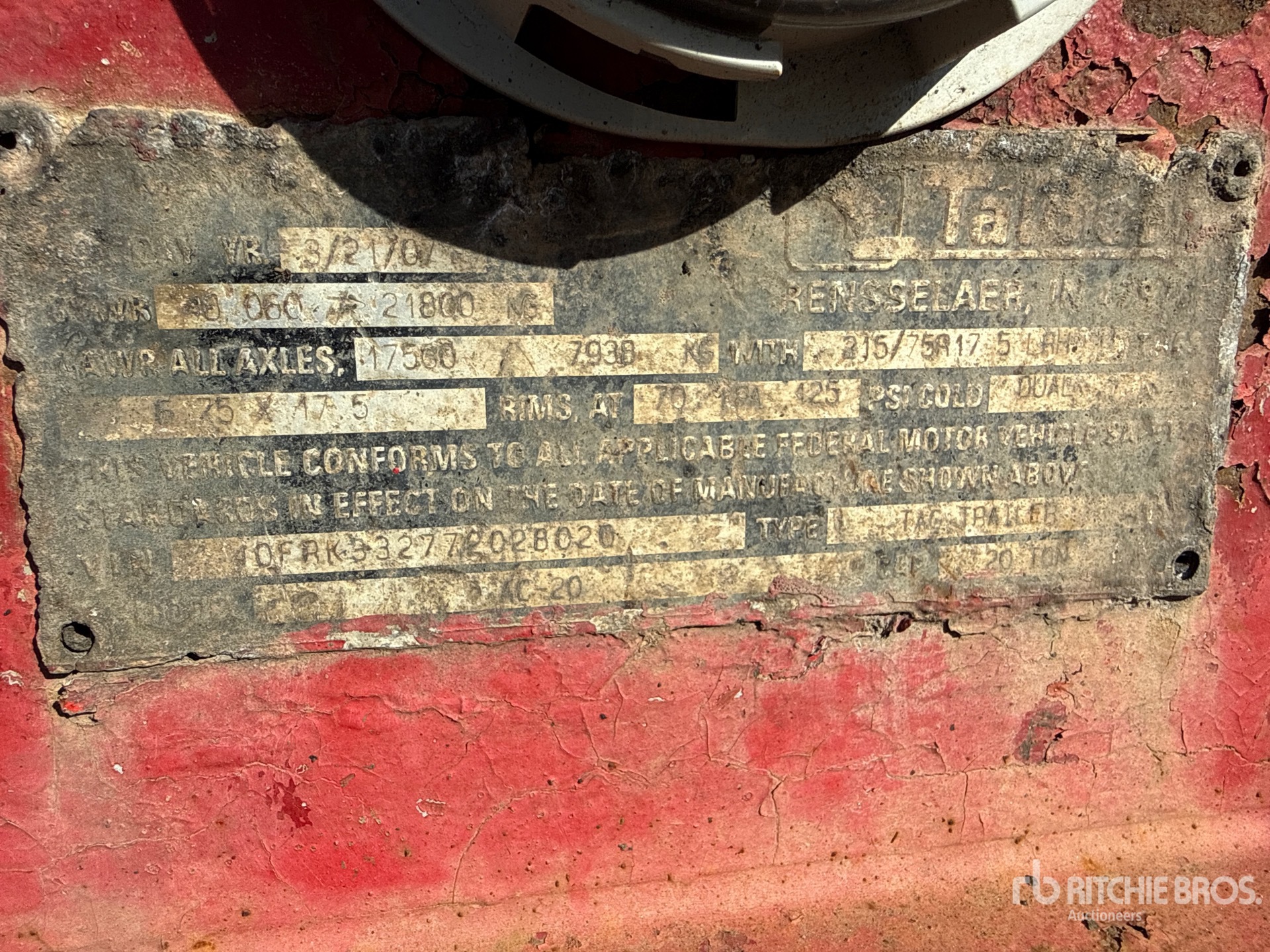 2007 Talbert 27 ft T/A
