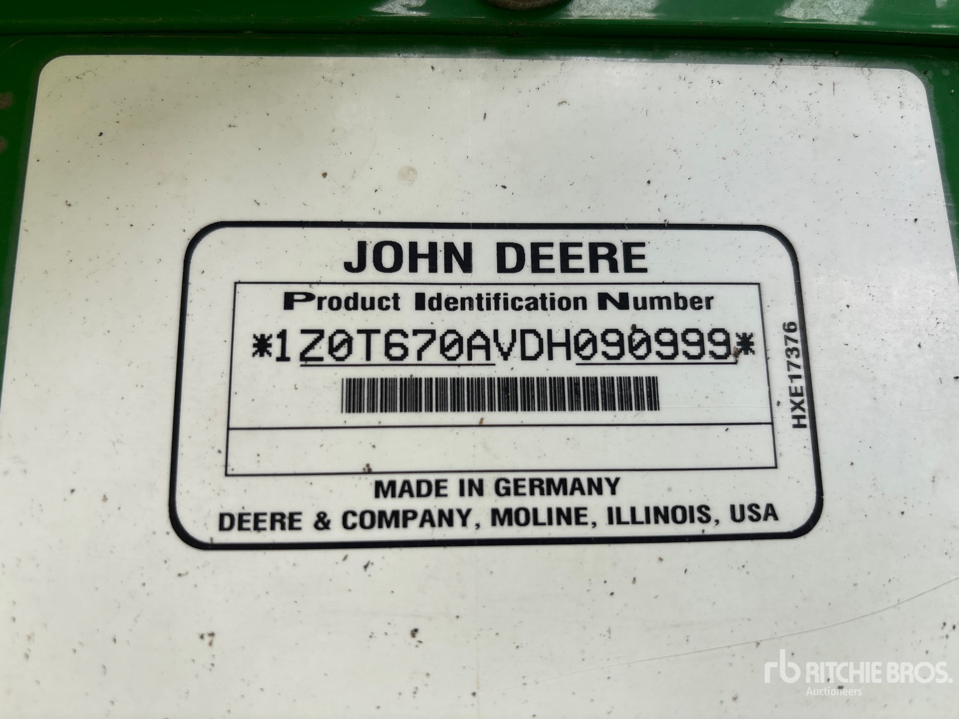 2013 John Deere T670