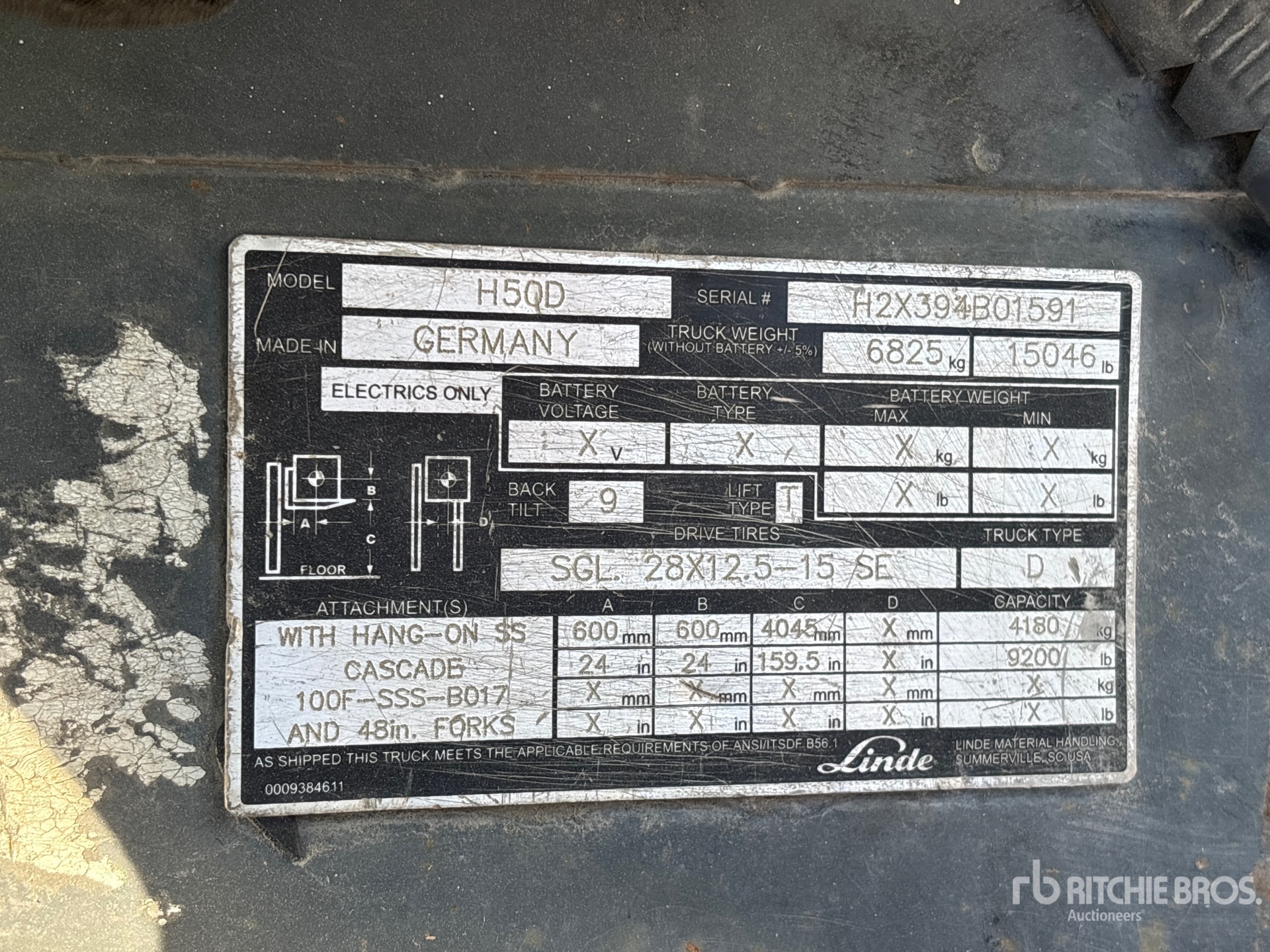 2011 Linde H50D