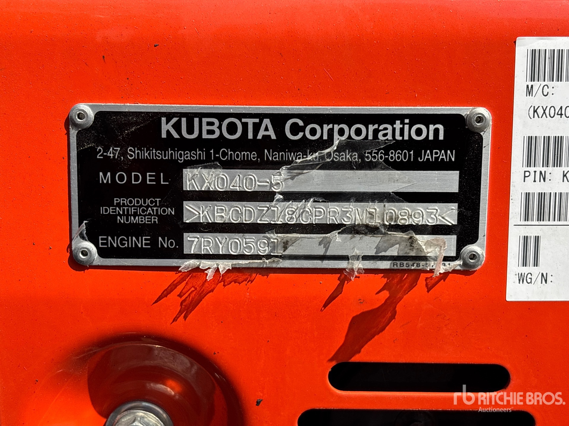 2024 Kubota KX040-5
