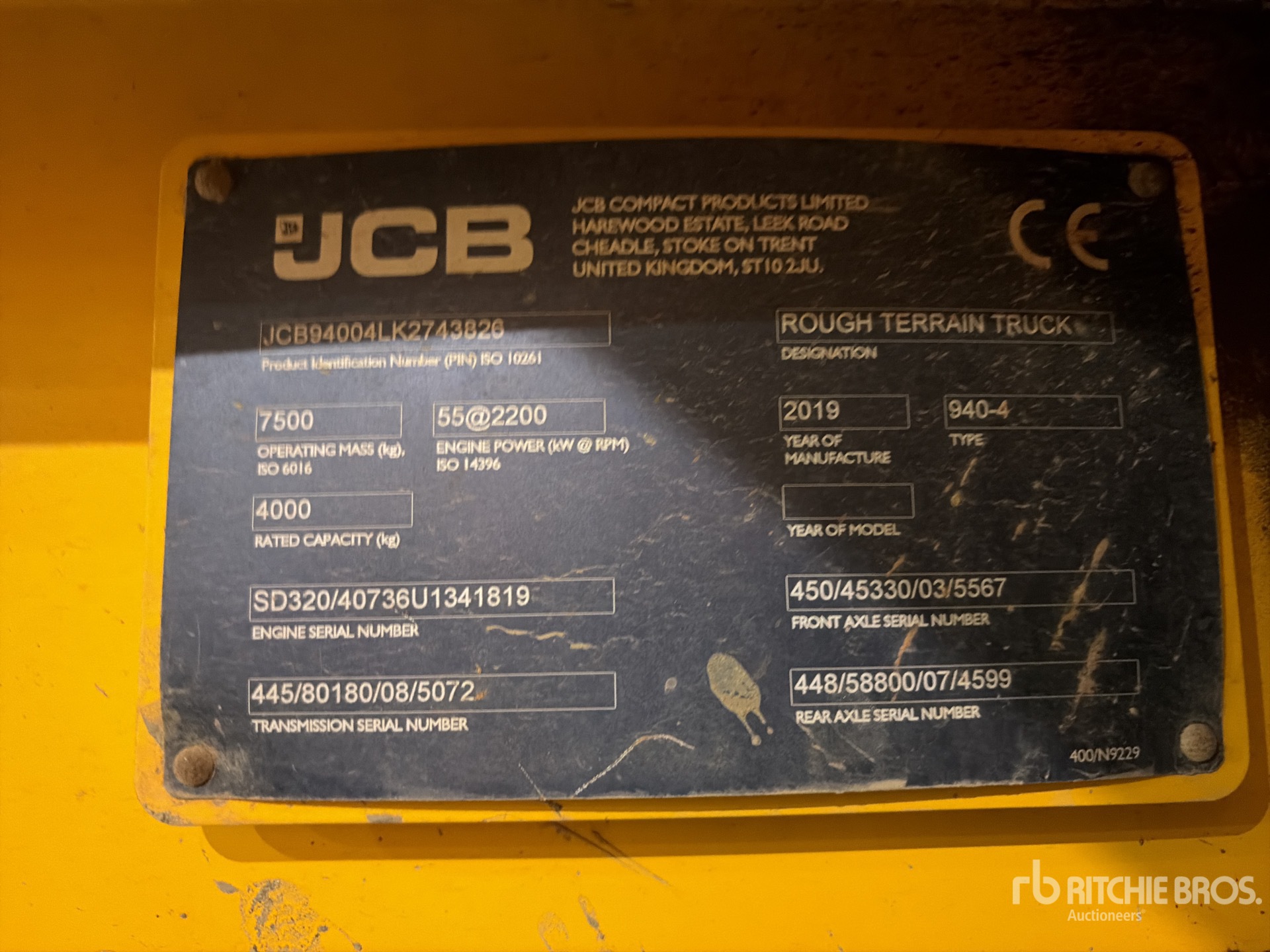 2019 JCB 9404