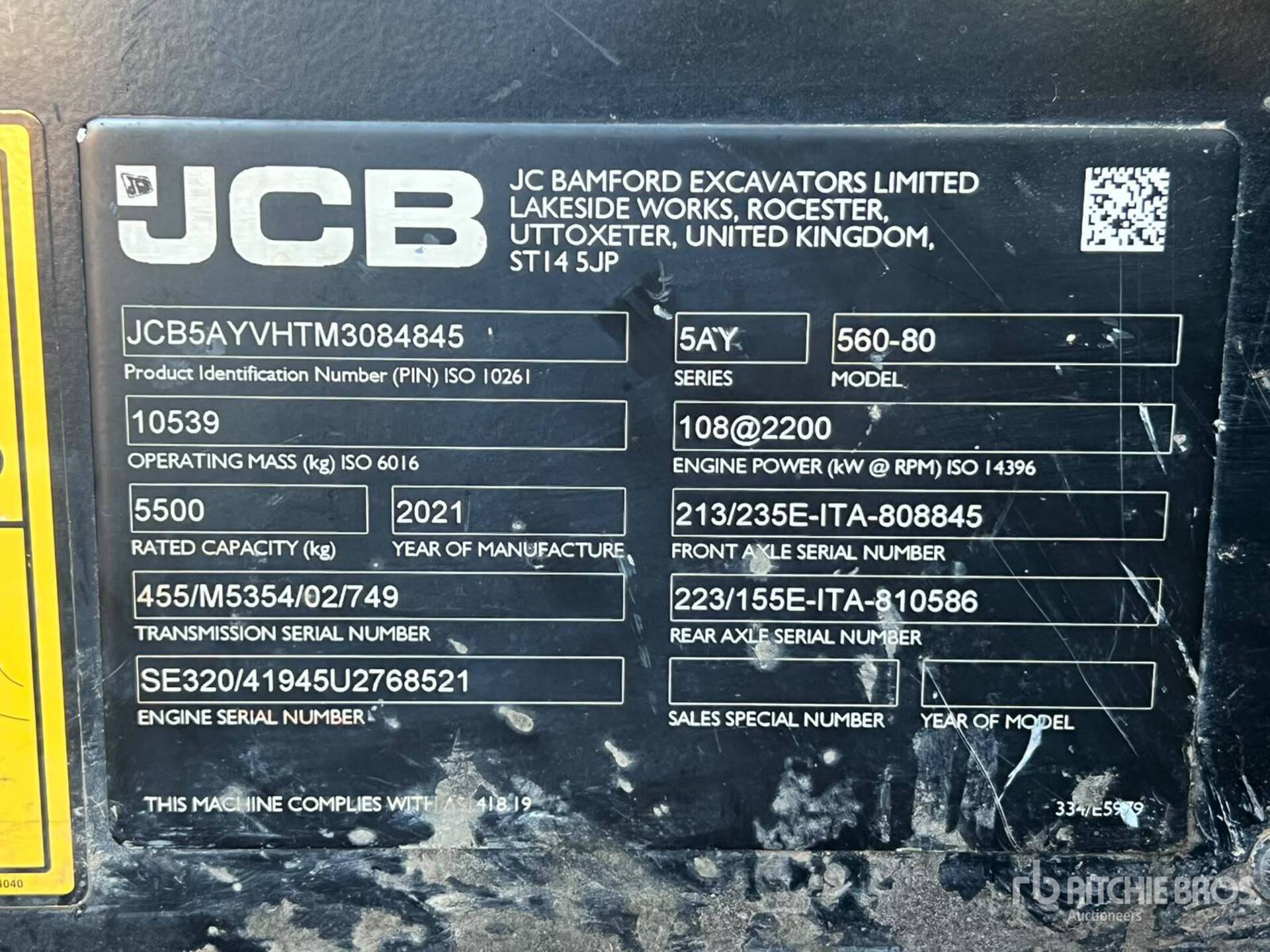 2021 JCB 560-80