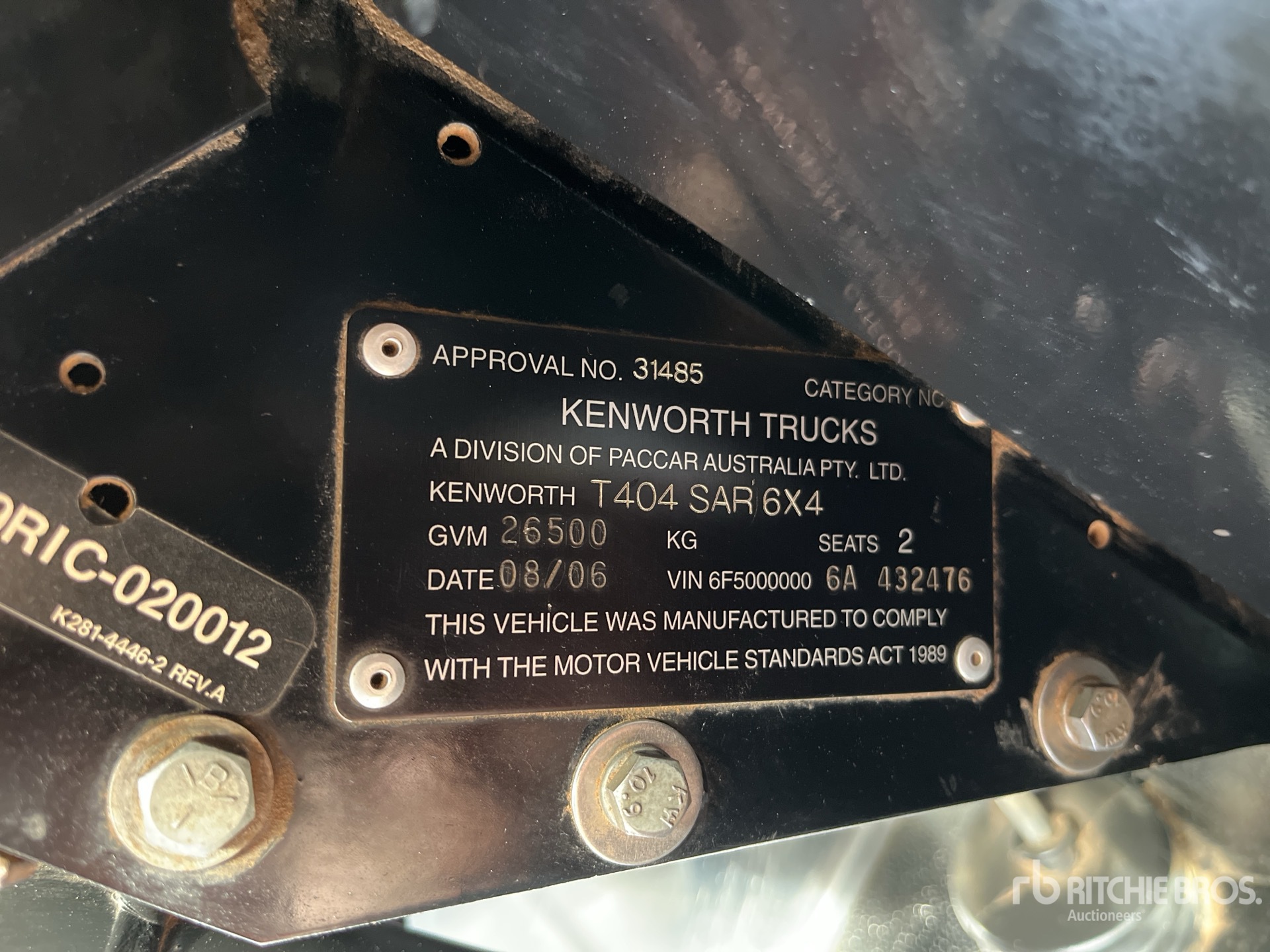 2006 Kenworth T404SAR
