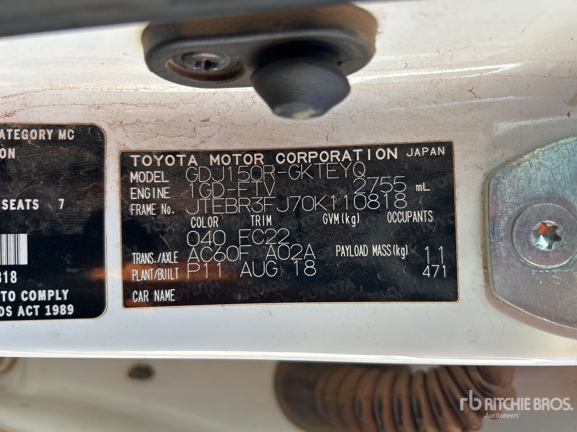 2018 Toyota PRADO
