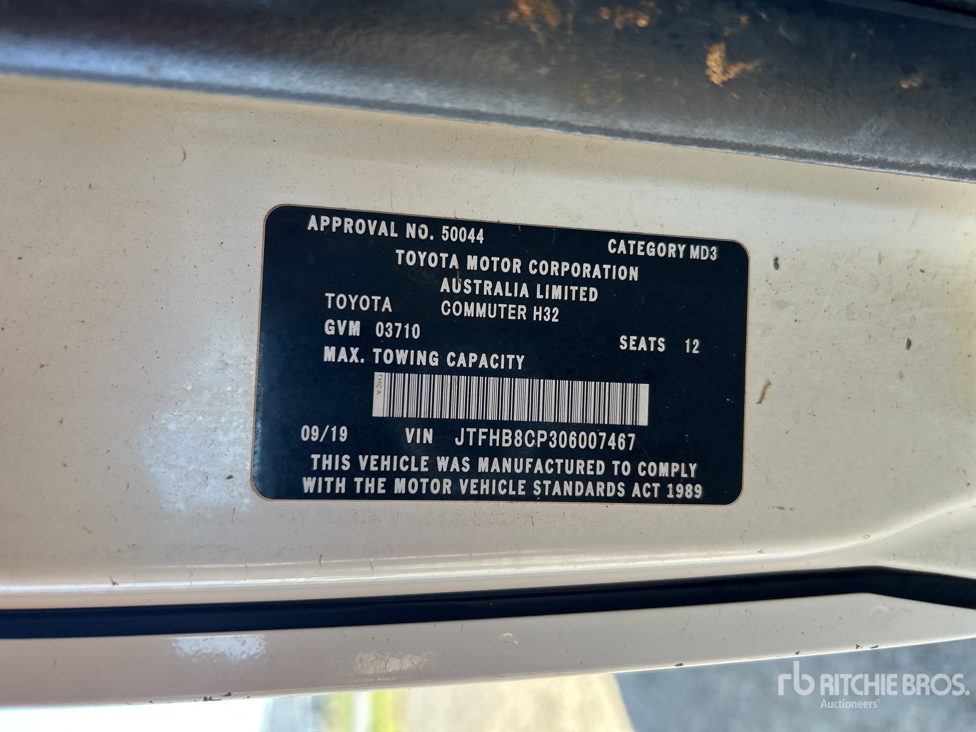 2019 Toyota HIACE