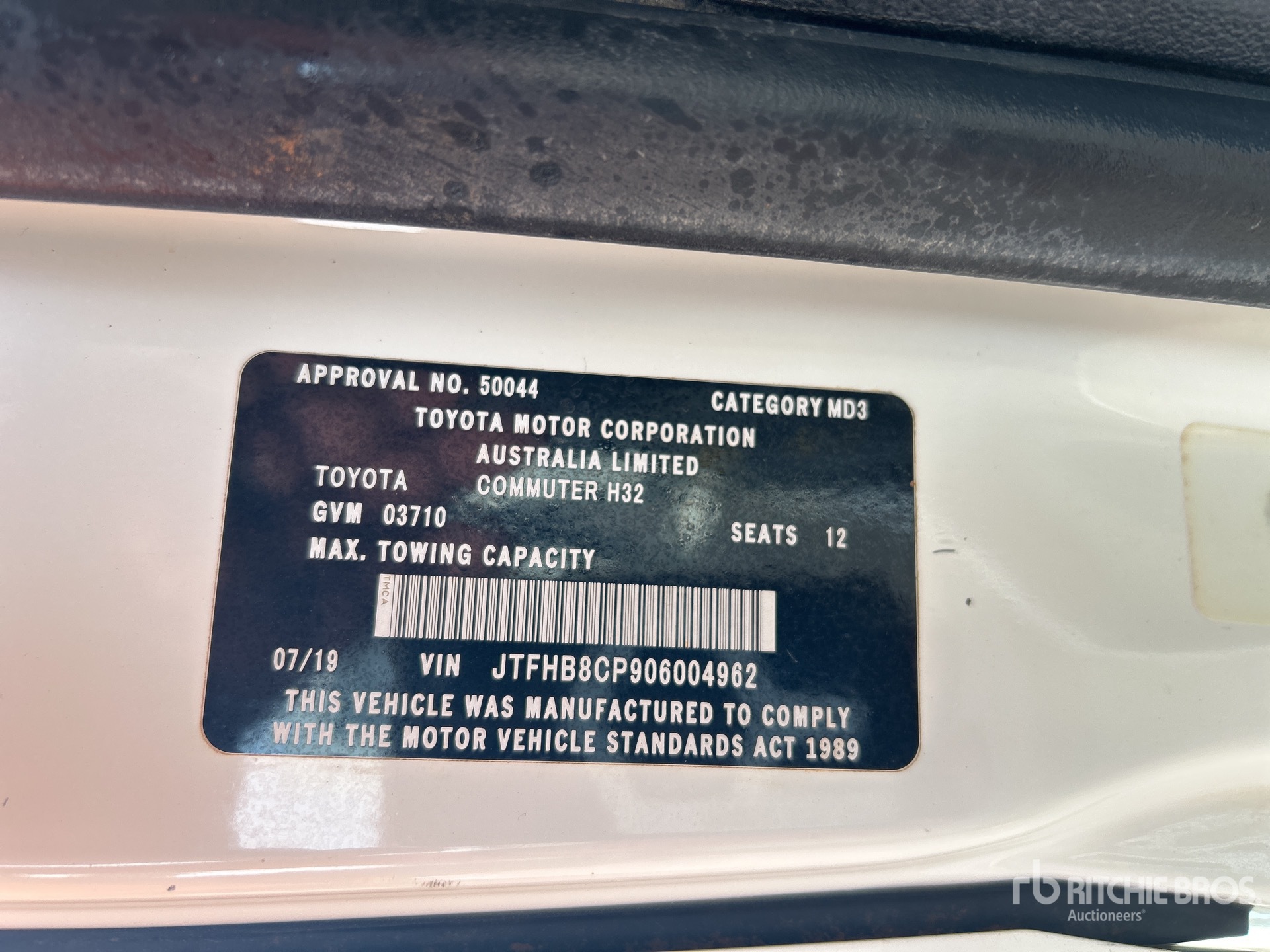 2019 Toyota HIACE