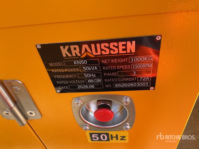 2026 KRAUSSEN KN50 Generator Set