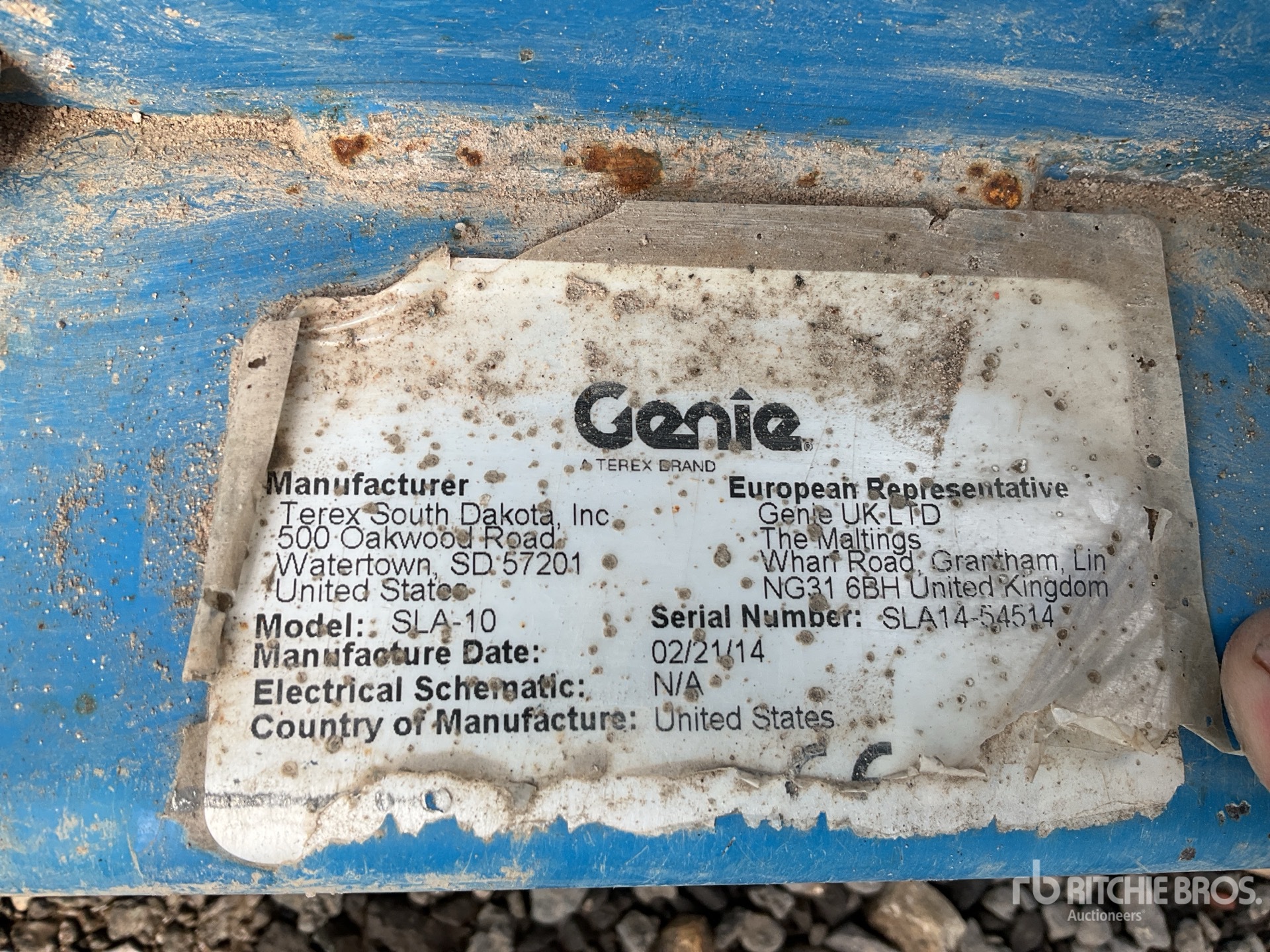 2014 Genie SLA10
