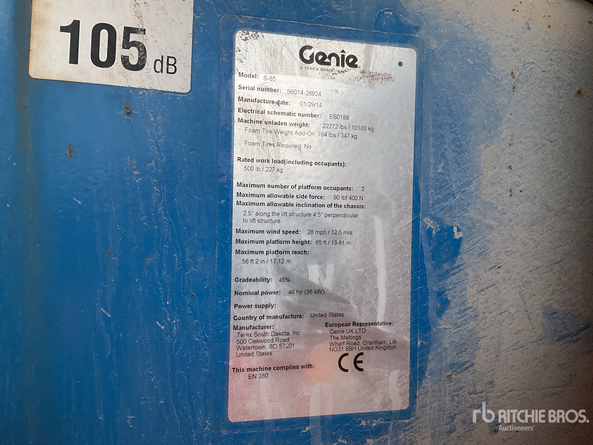 2014 Genie S-65