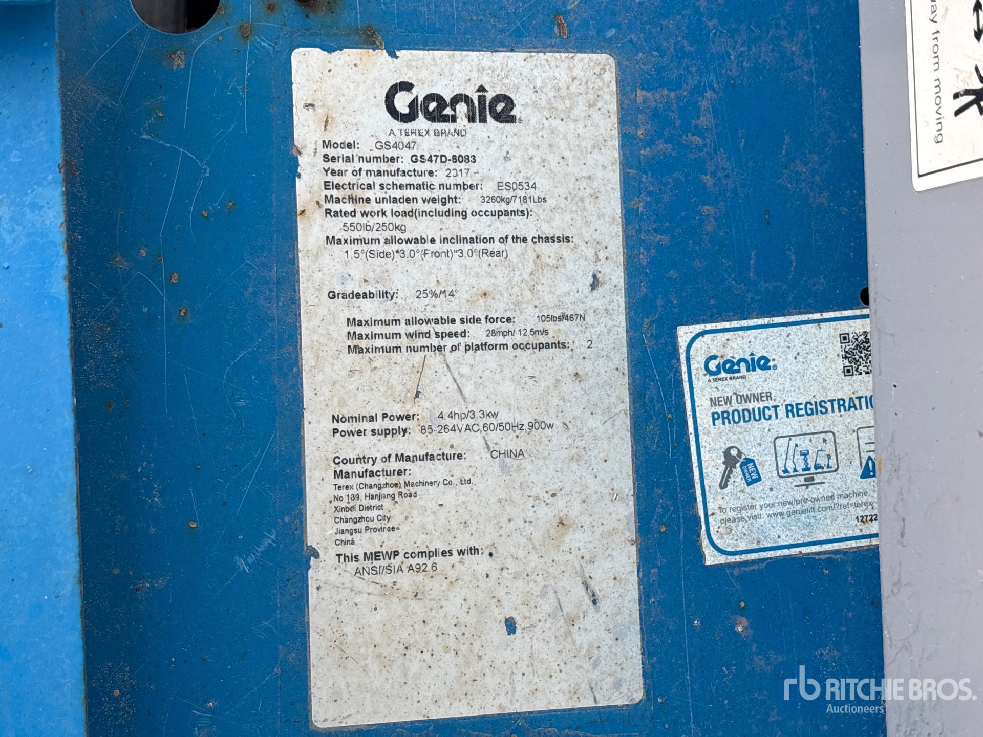 2017 Genie GS-4047