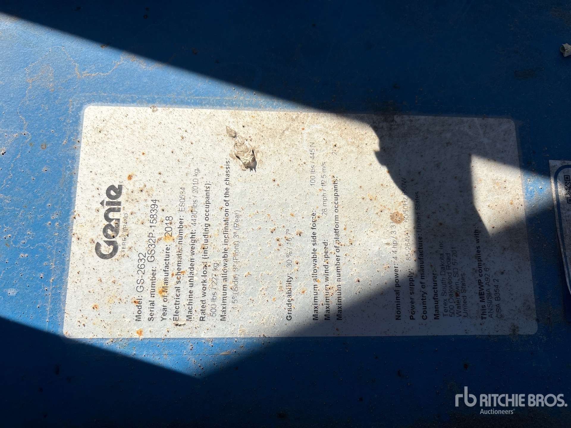 2018 Genie GS2632