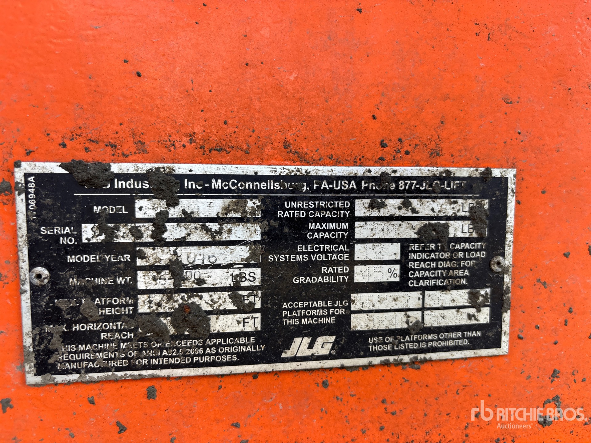 2016 JLG 600AJ