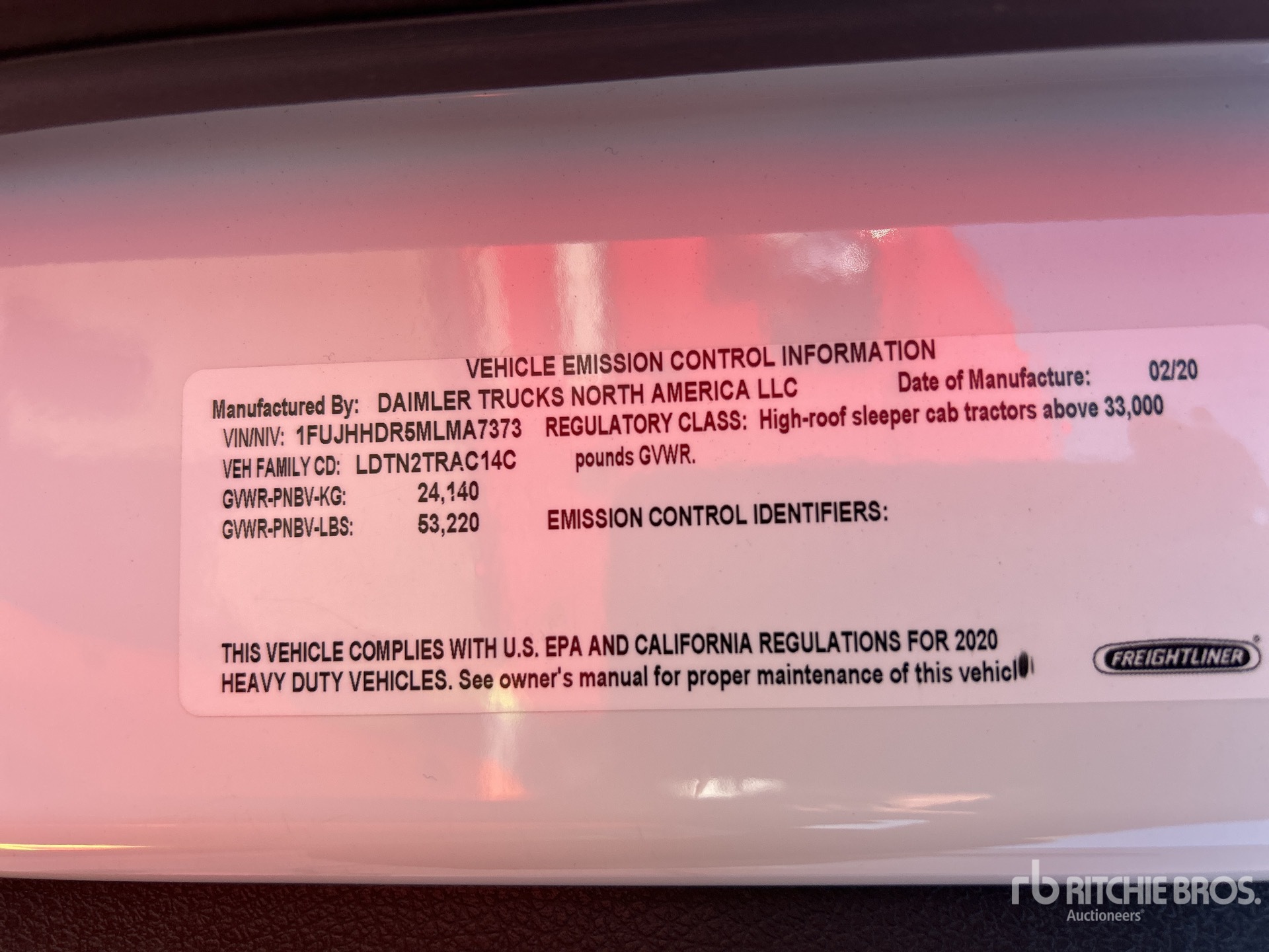 2021 Freightliner CASCADIA 126