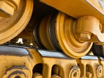Undercarriage with Left Track Rollers