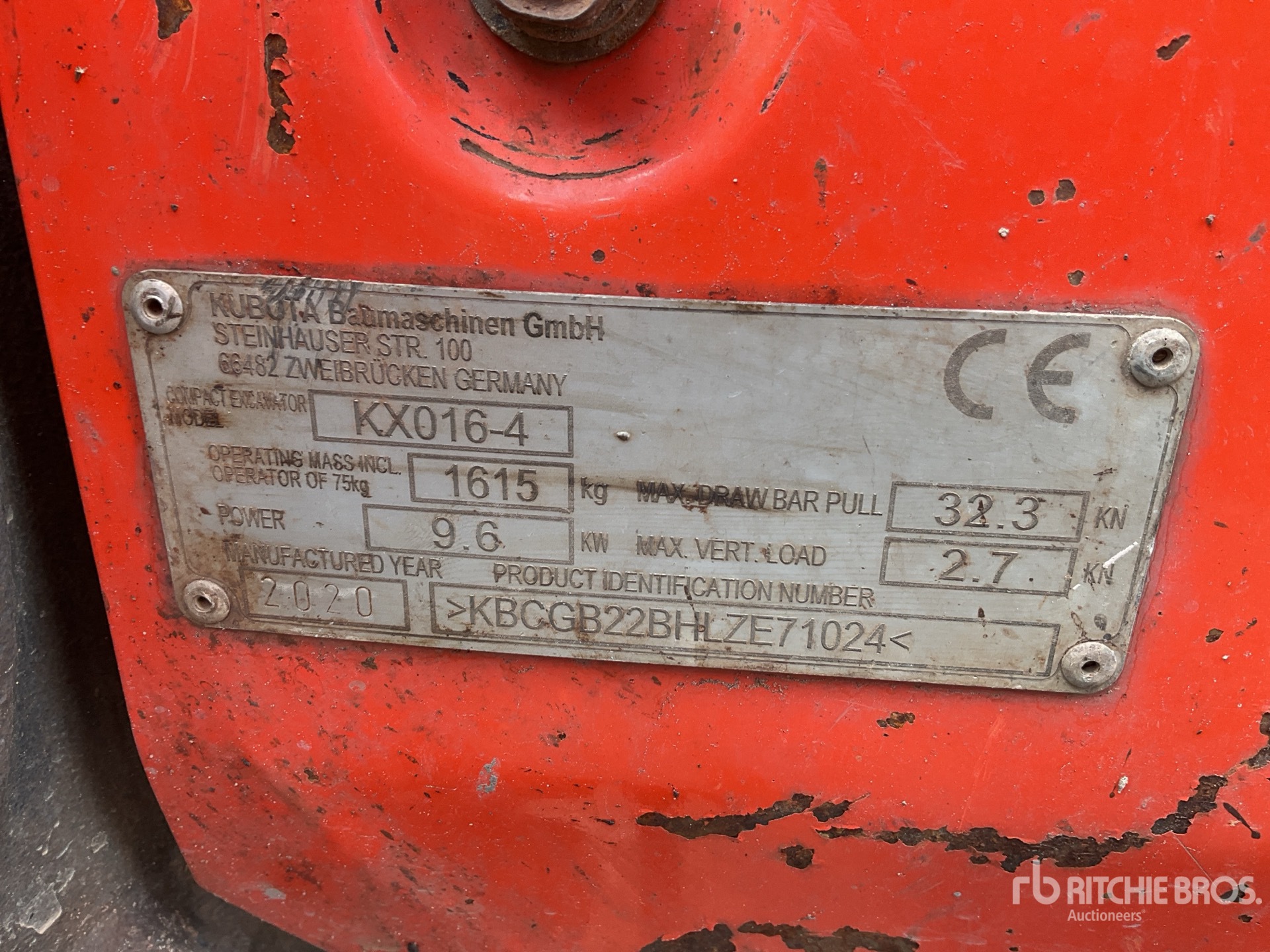 2020 Kubota KX016-4