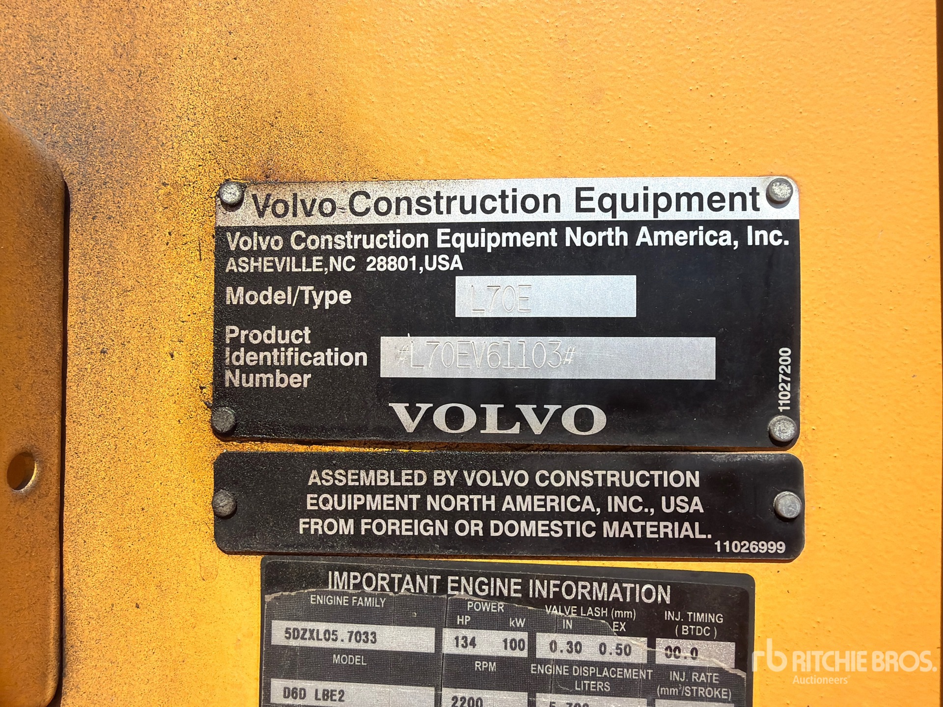 2006 Volvo L70E