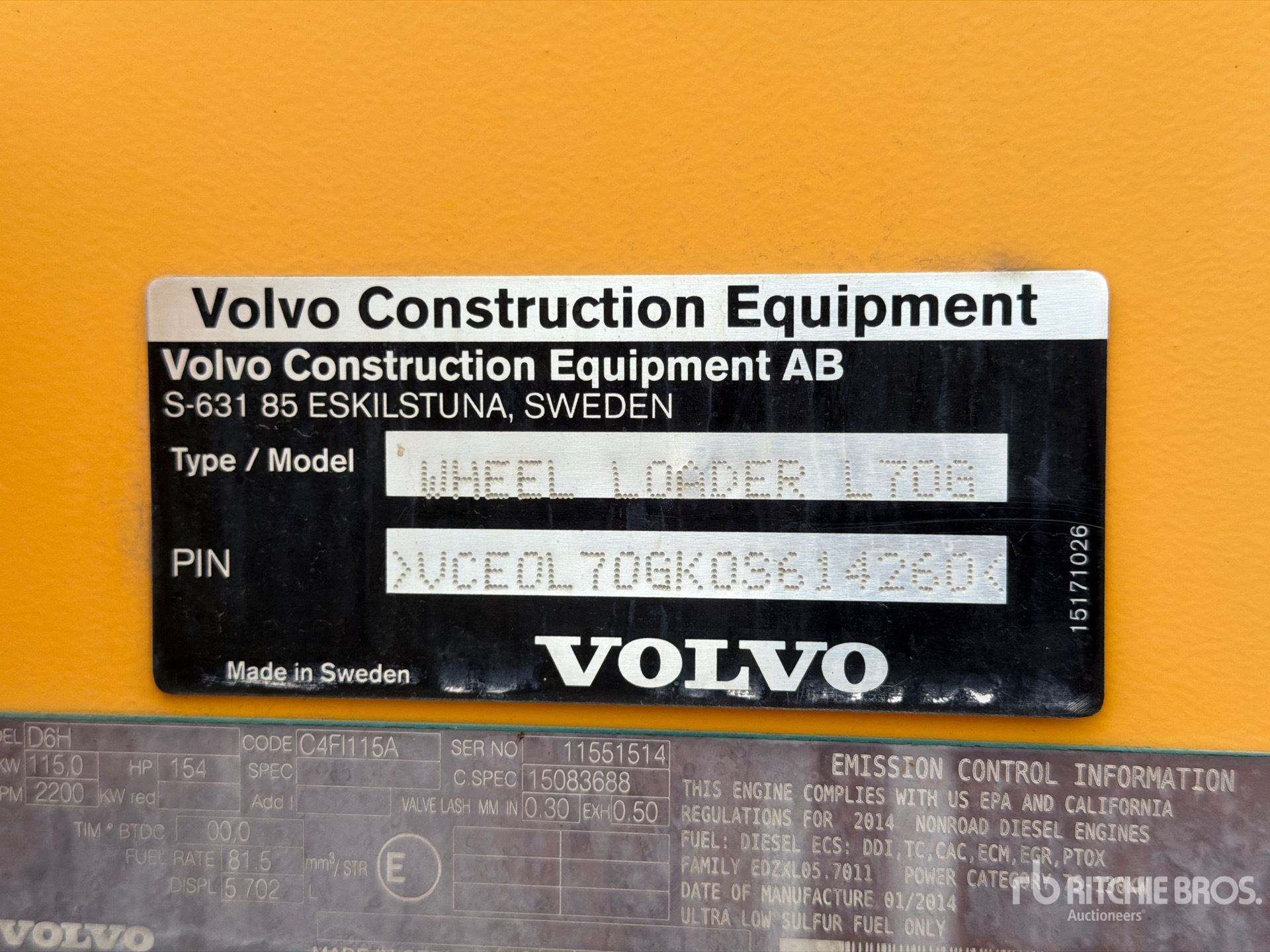 2014 Volvo L70G
