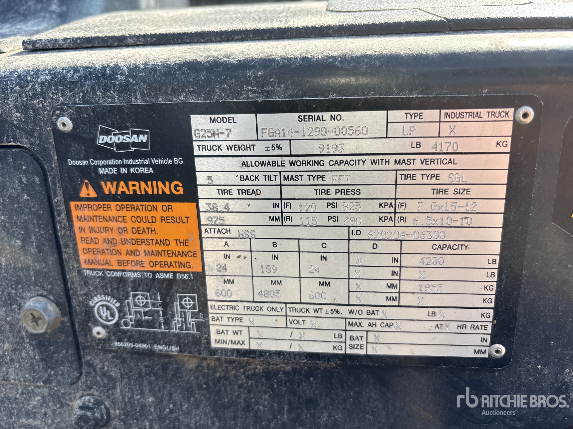 Doosan G25N7