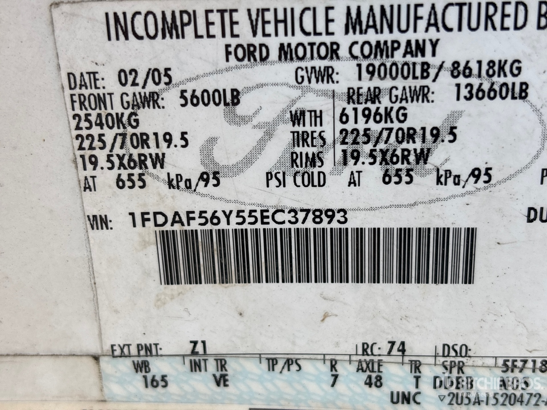 2005 Ford F-550
