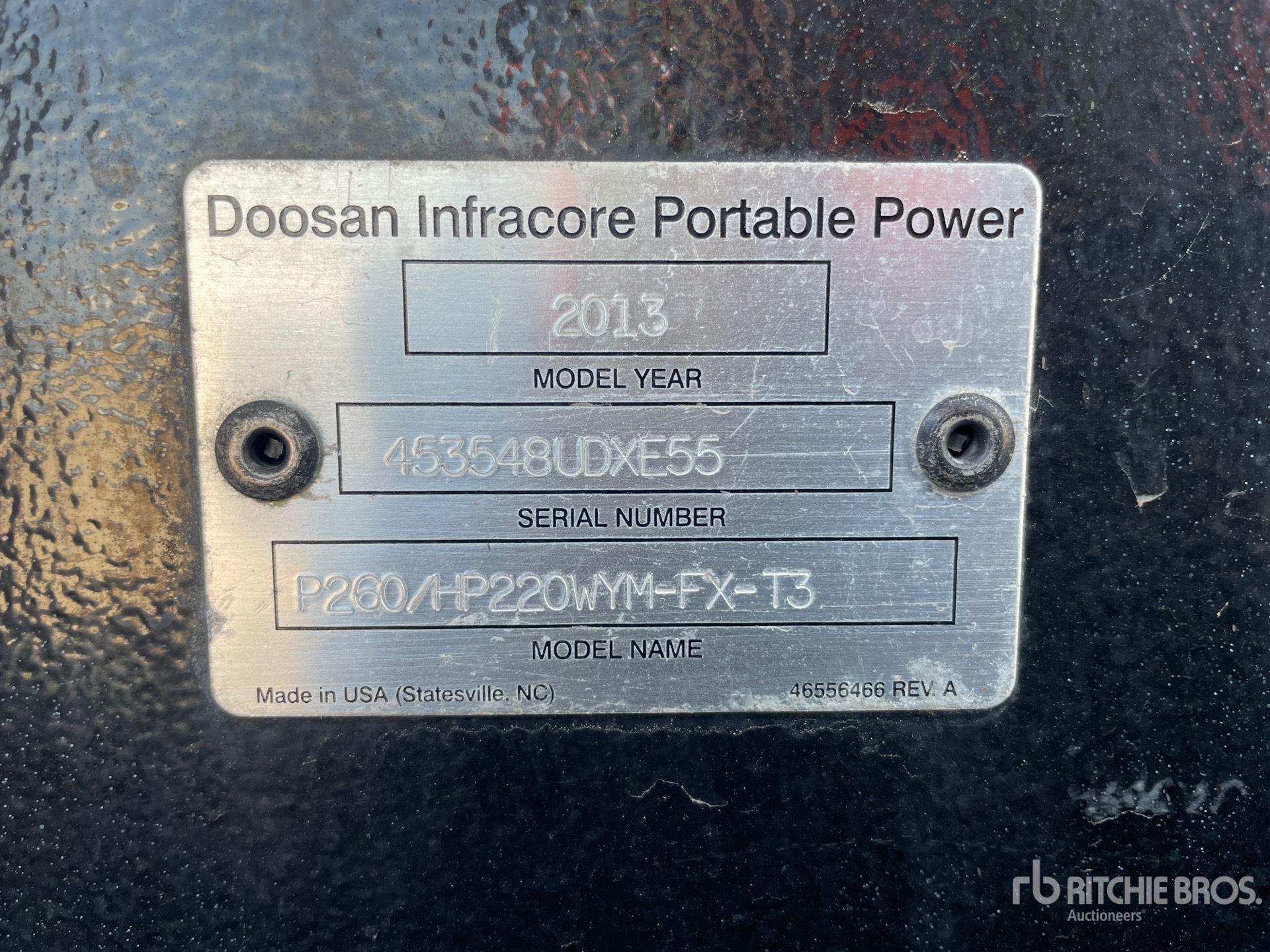 General Appearance with Unit Serial Number