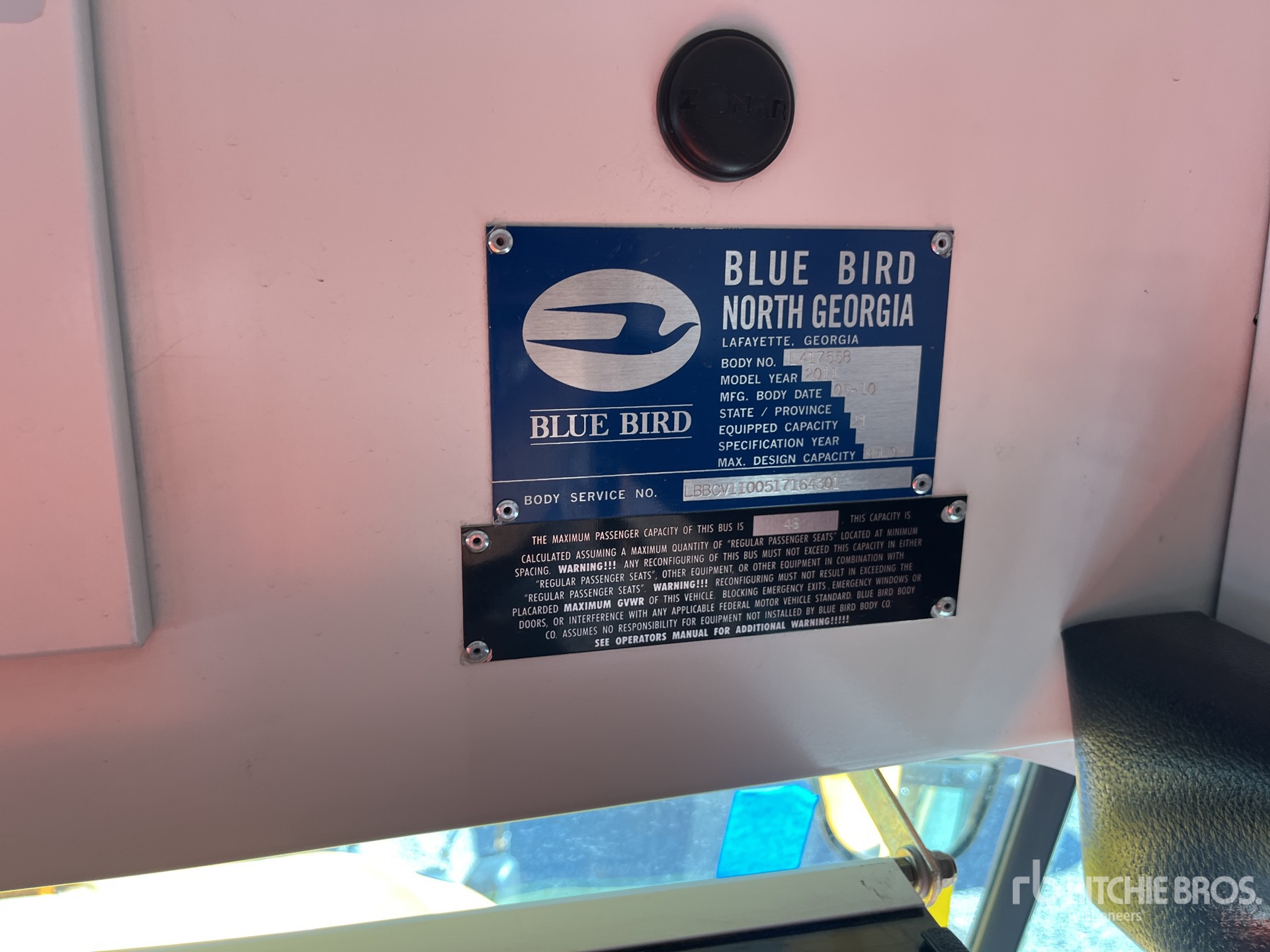 2011 Bluebird 4x2 14-Seat School