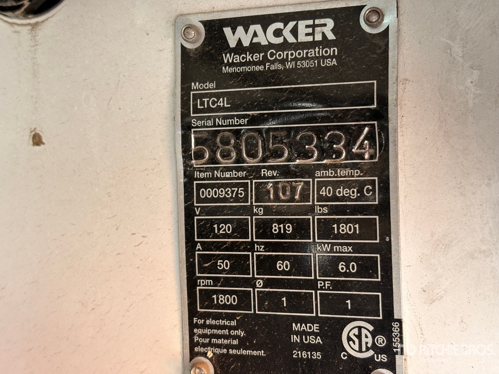 2008 Wacker Neuson LTC-4L