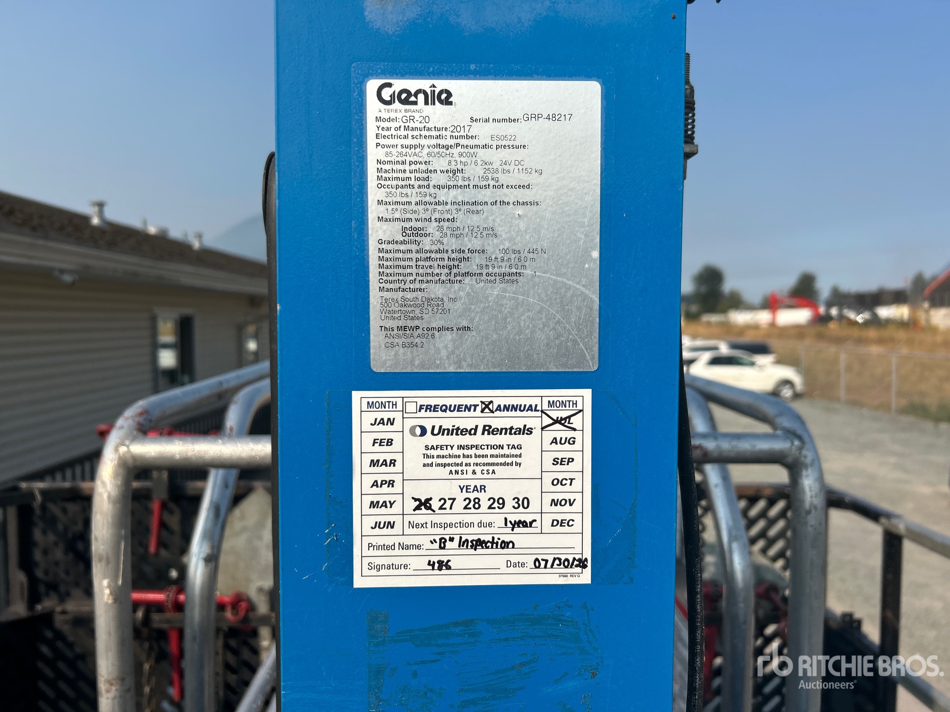 2017 Genie GR-20