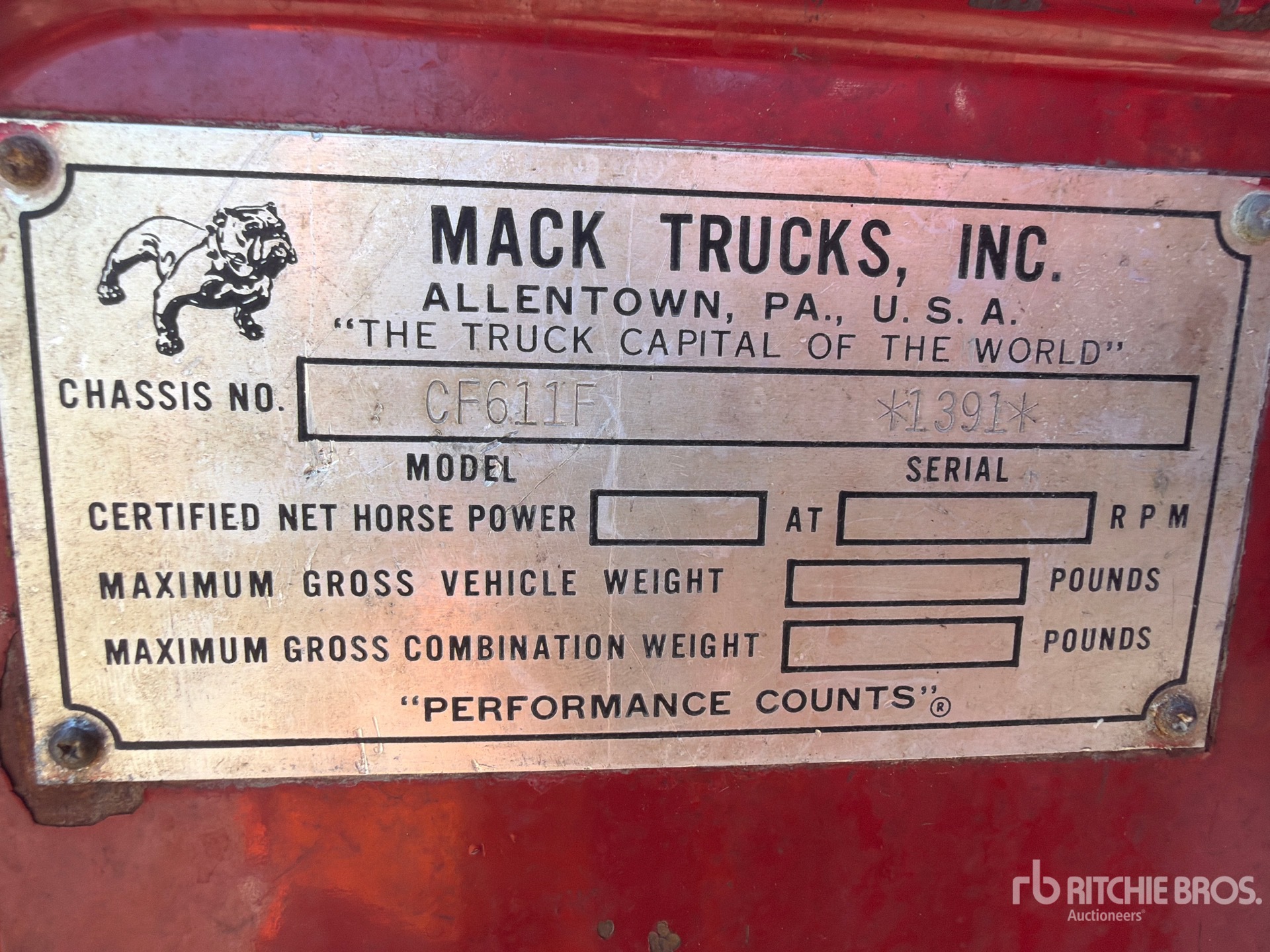 1971 Mack CF611F