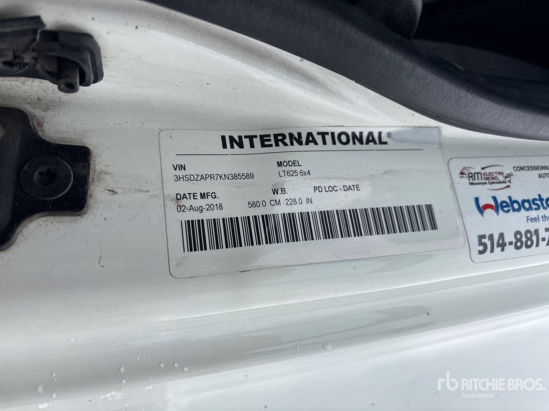 2019 International LT625
