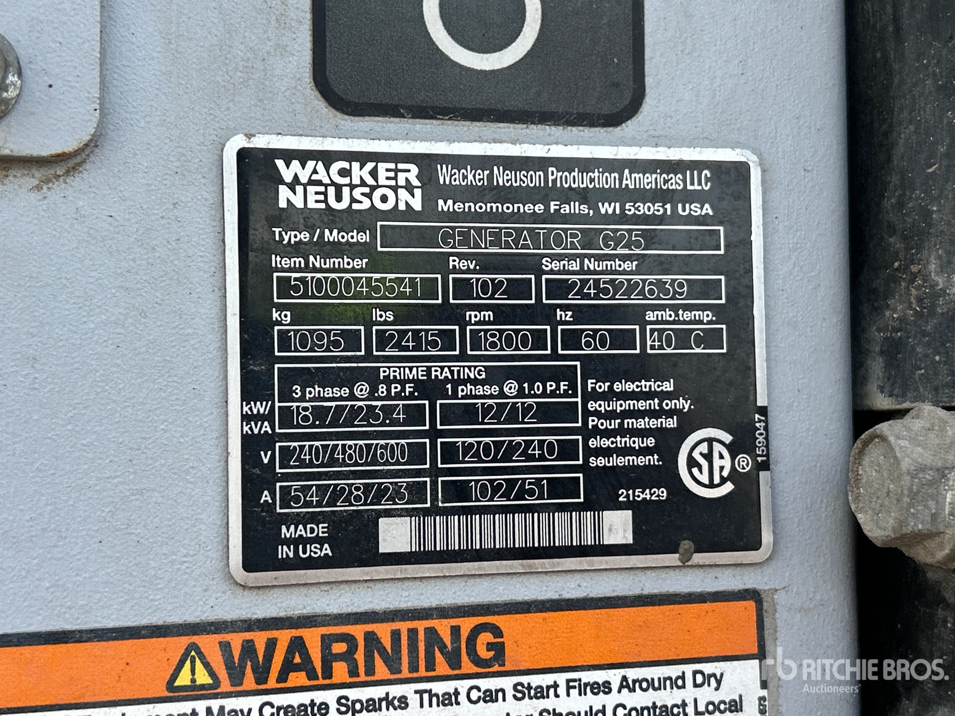 Wacker Neuson G-25