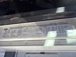 General Appearance with Motor Vehicle Safety Standards Label